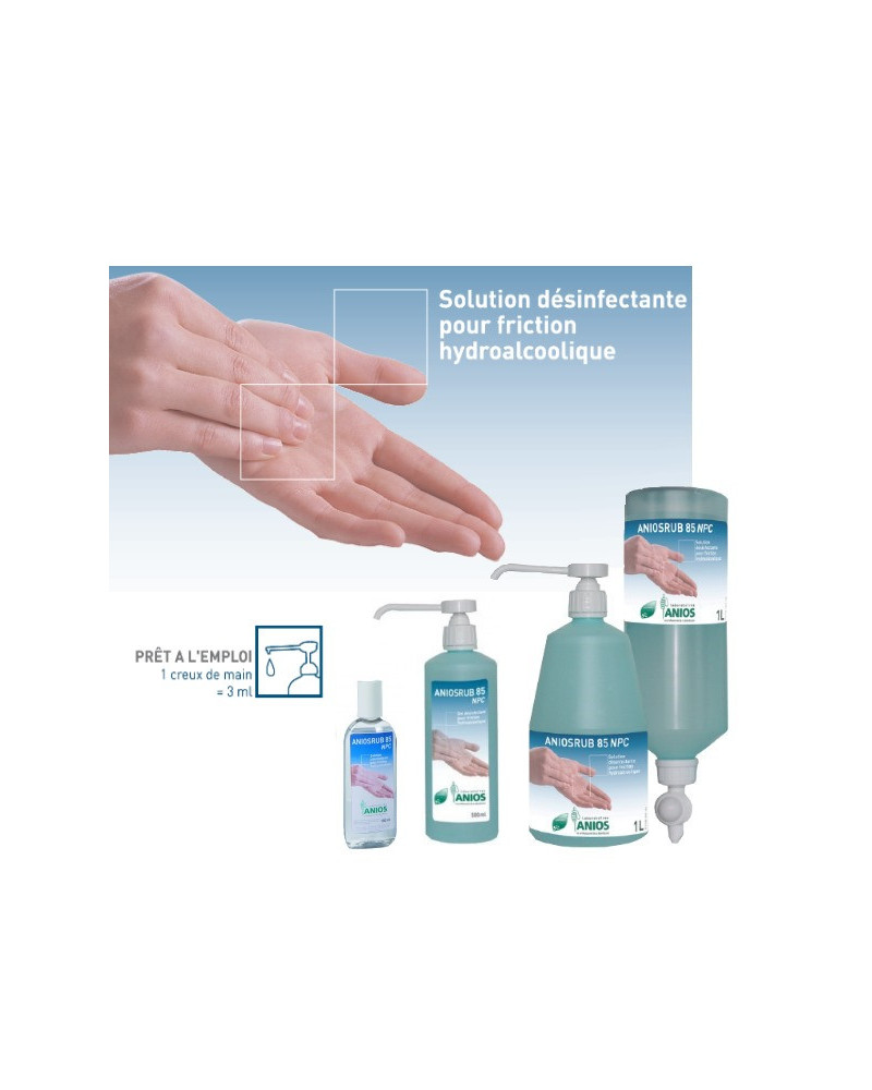 ANIOSRUB 85 NPC, Flacon de 1L airless ANIOSRUB 85 NPC, Flacon de 1L airless