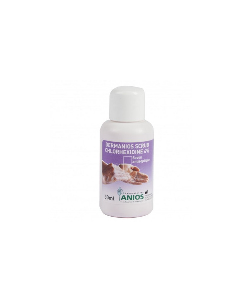 Dermanios scrub chlorhexidine 4%, flacon de 30 mL