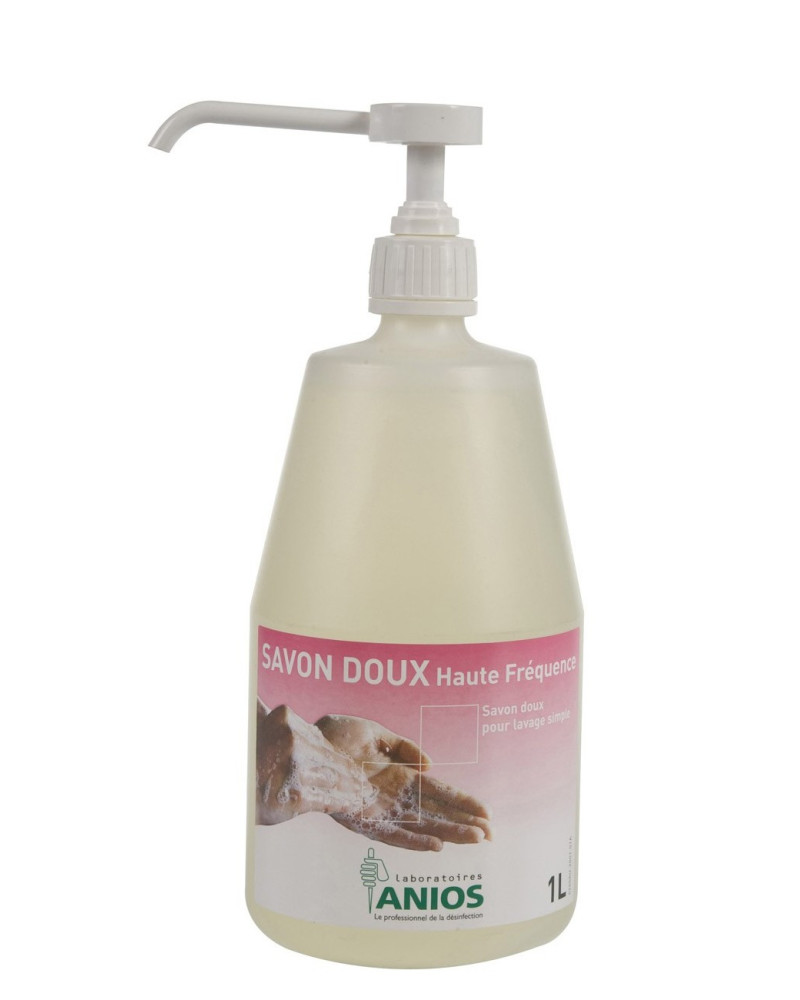 ANIOSAFE SAVON DOUX HF, flacons de 1 L avec pompe Vissée