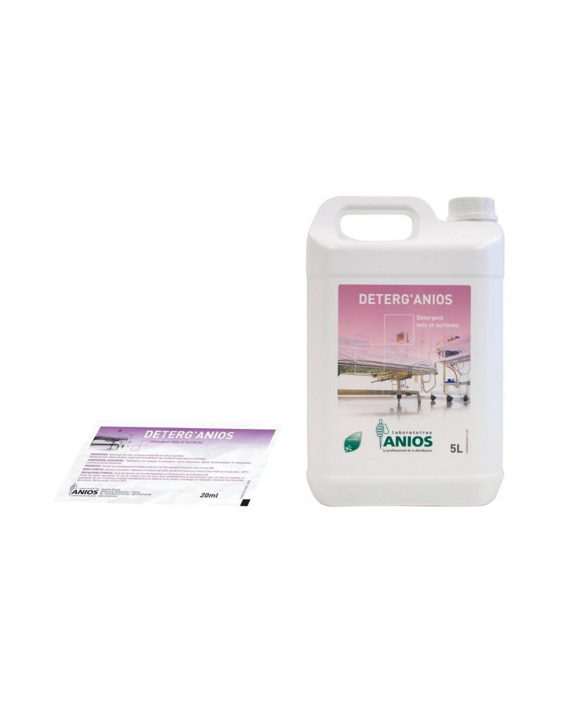 Détergent Désinfectant DETERG'ANIOS,5L Détergent Désinfectant DETERG'ANIOS,5L