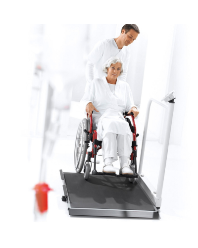 Plateforme de pesée sans fil pour fauteuil roulant, Modèle seca 677