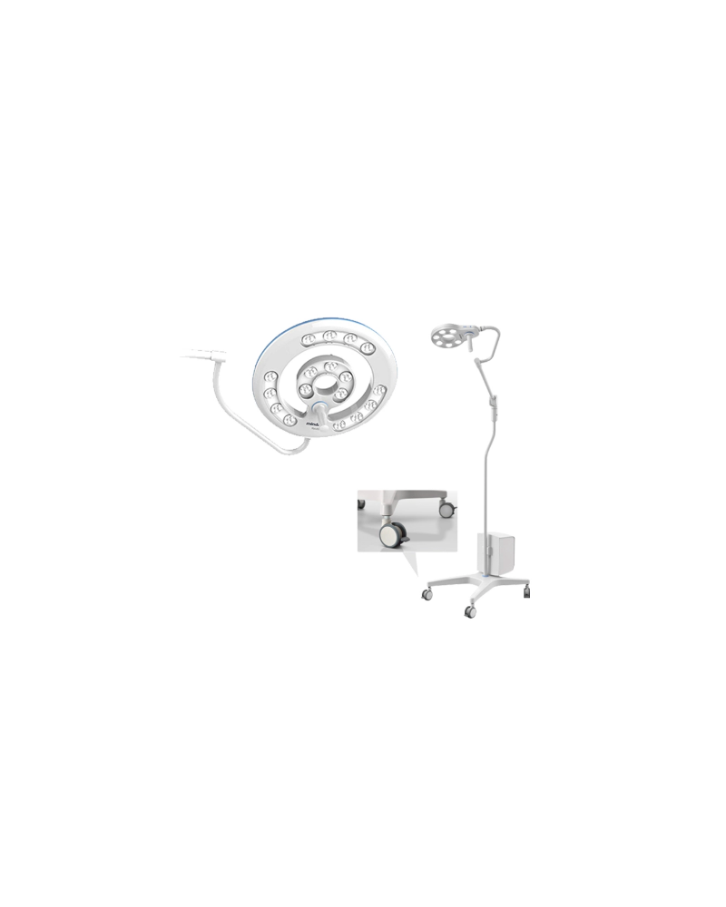 Lampe d'opération mobile, Modèle HYLED200 avec batterie de secours