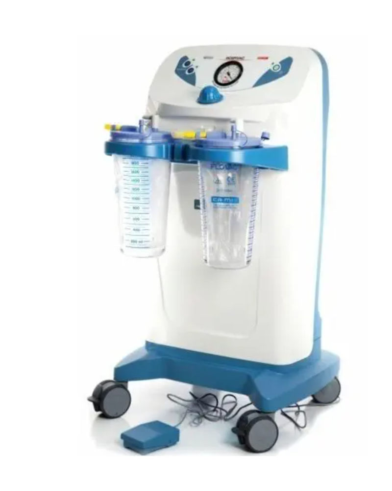 Aspirateur chirurgical avec commande à pédale, Modèle HOSPIVAC 400FS, 2 x 2 000 ML