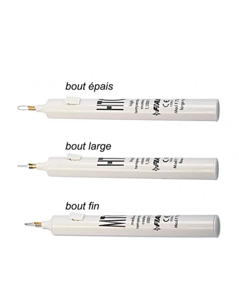 Stylo à cautériser - électrocautère 600 °C , 28 mm pointe fine