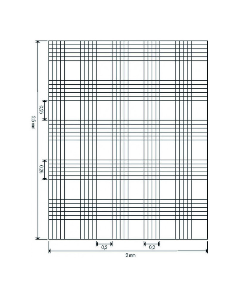 Hématimètre Malassez, quadrillage simple, sans marquage CE