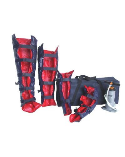 Attelles à dépression jambe, 4 sangles, Modèle FERNO en PU