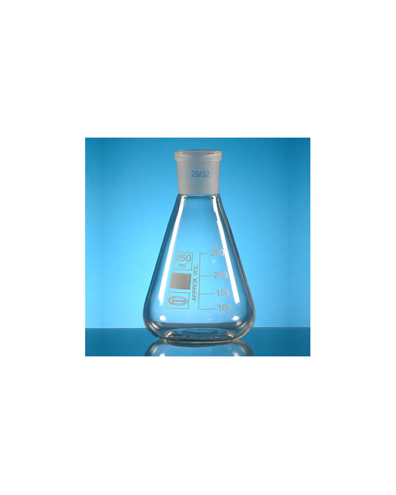 Erlenmeyer 250 mL - rodé/vissé, 19/26, Boro 3.3