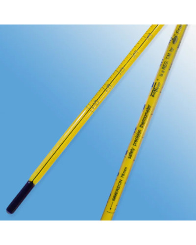 Thermomètre à liquide bleu -20/+150 °C à  immersion partielle