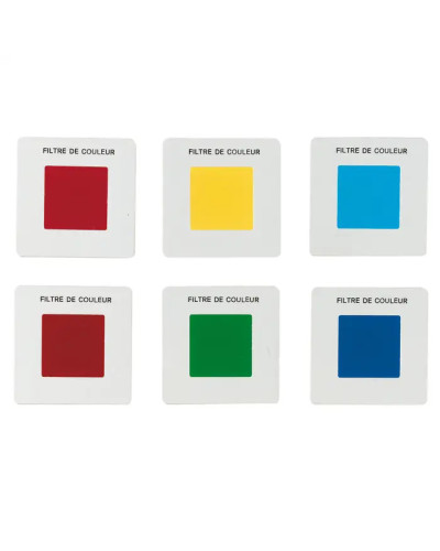 Filtres couleurs primaires format diapositive