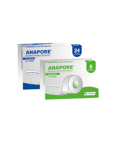 Sparadrap microporeux sans dévidoir, ANAPORE Sparadrap microporeux sans dévidoir, ANAPORE