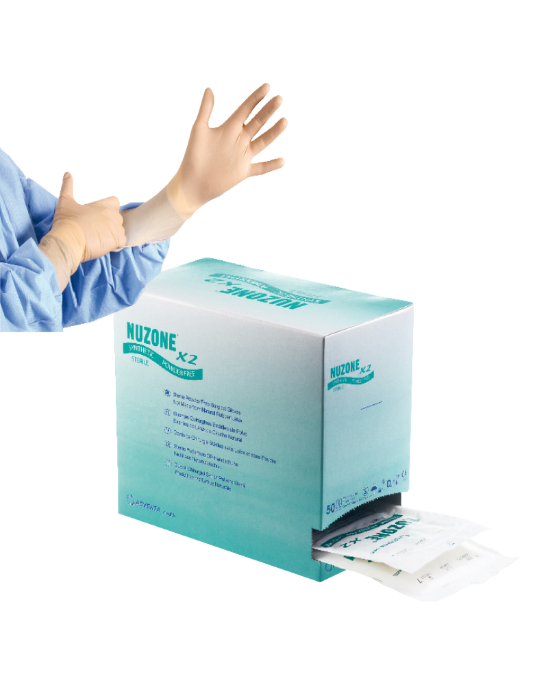 Gant de chirurgie latex sans poudre 300 mm - Boîte 50 paires | SOCIMED