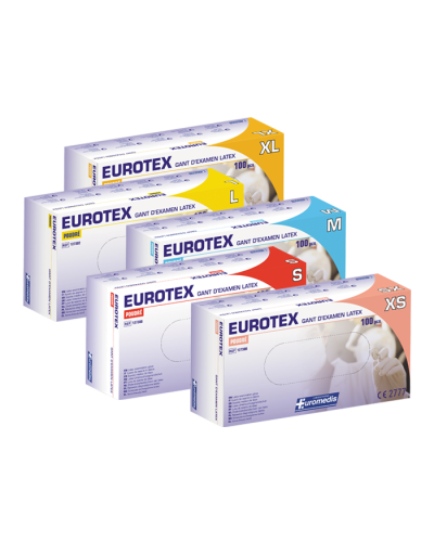 Gants latex non poudrés non stériles