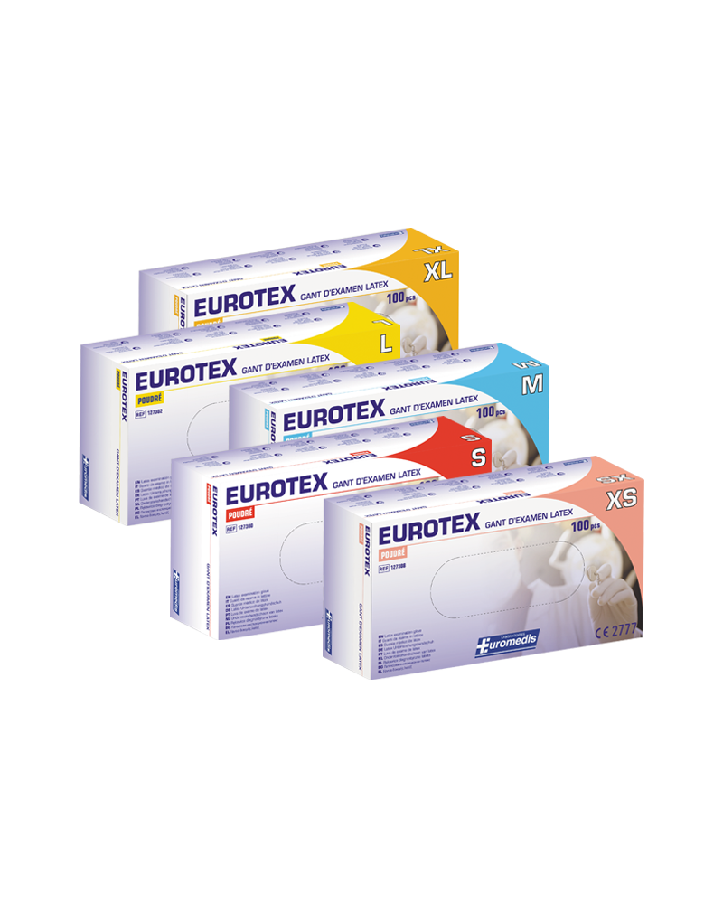 Gants latex non poudrés non stériles