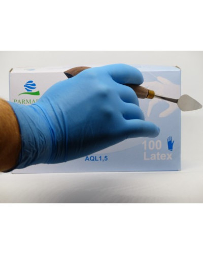 Gant d'examen Latex bleu