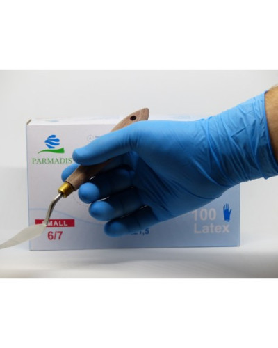 Gant d'examen Latex bleu Gant d'examen Latex bleu