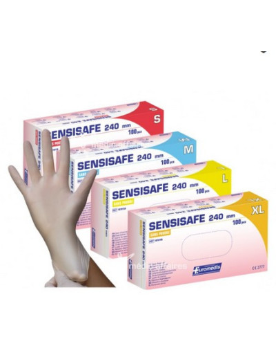 Gant d'examen sensisafe sans latex, hypoallergénique Gant d'examen sensisafe sans latex, hypoallergénique