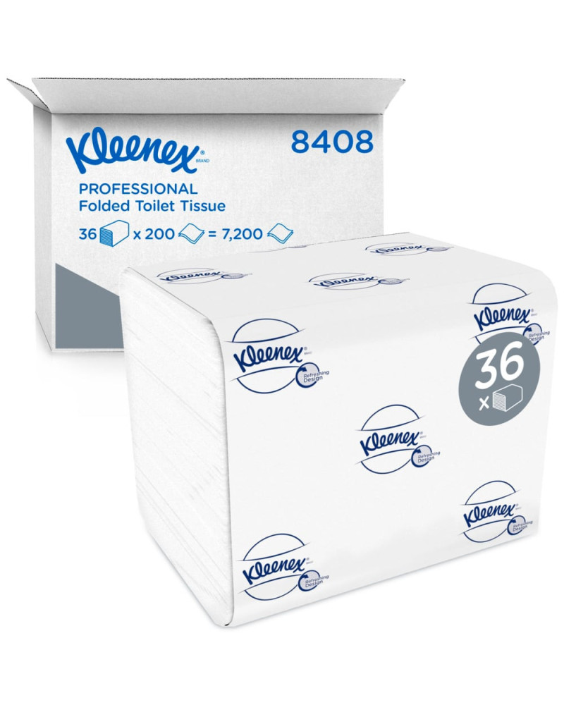 Papier toilette plié Kleenex Premier