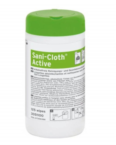Lingette détergente désinfectante Sani-Cloth® Active sans alcool