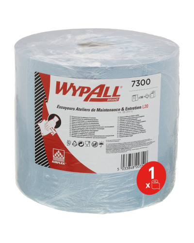 Essuyeur rolcontrol Wypall L20, dévidage central Modèle Kimberly Clark