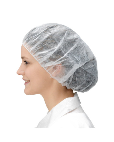 Charlotte ronde en polypropylène non-tissé blanche