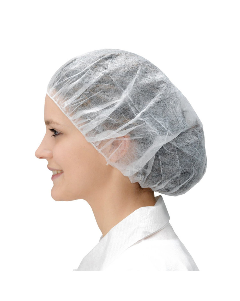 Charlotte ronde en polypropylène non-tissé blanche