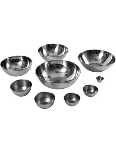 Cupule inox, Fond plat, Diam. 100 mm