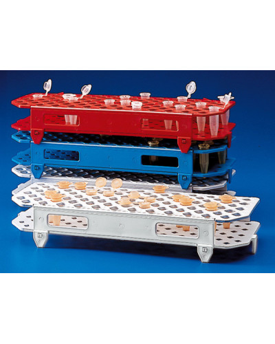 Portoirs PVC, pour 100 microtubes de 1.5 ml en Polypropylène, 4 x 25