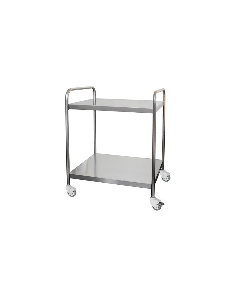 Chariot Lancart Inox 70 x 50, 2 étagères Chariot Lancart Inox 70 x 50, 2 étagères