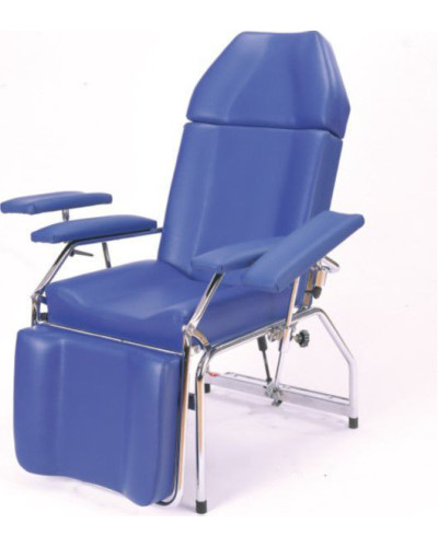 Chaise de prélèvement avec accoudoir ajustable