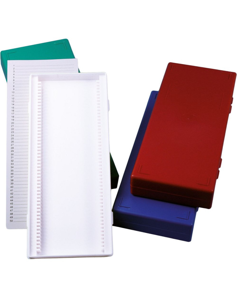 Boîte de rangement en polystyrène pour 50 lames