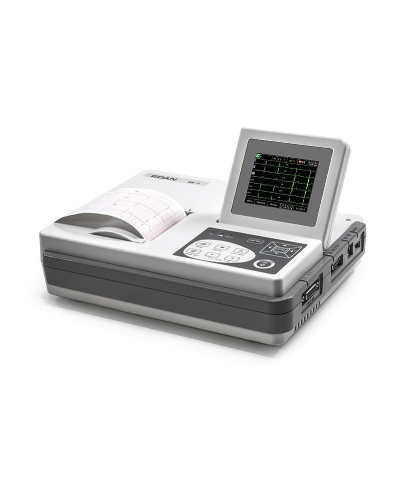 Appareil pour ECG 3 canaux, avec écran couleur