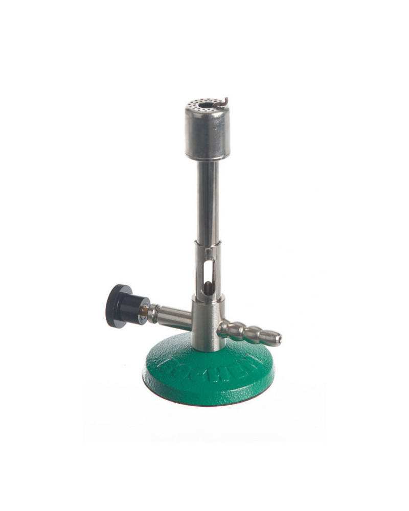 Bec BUNSEN robinet + veilleuse 11 mm, pour gaz BUTANE/PROPANE