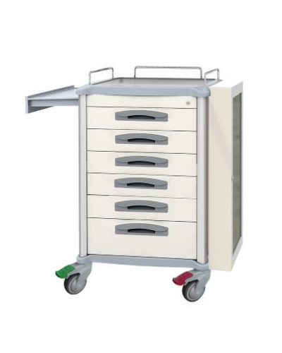 Chariot pour intubation difficile, Modèle JDEQD234A, Dim. L800 x L475 x H970/1065