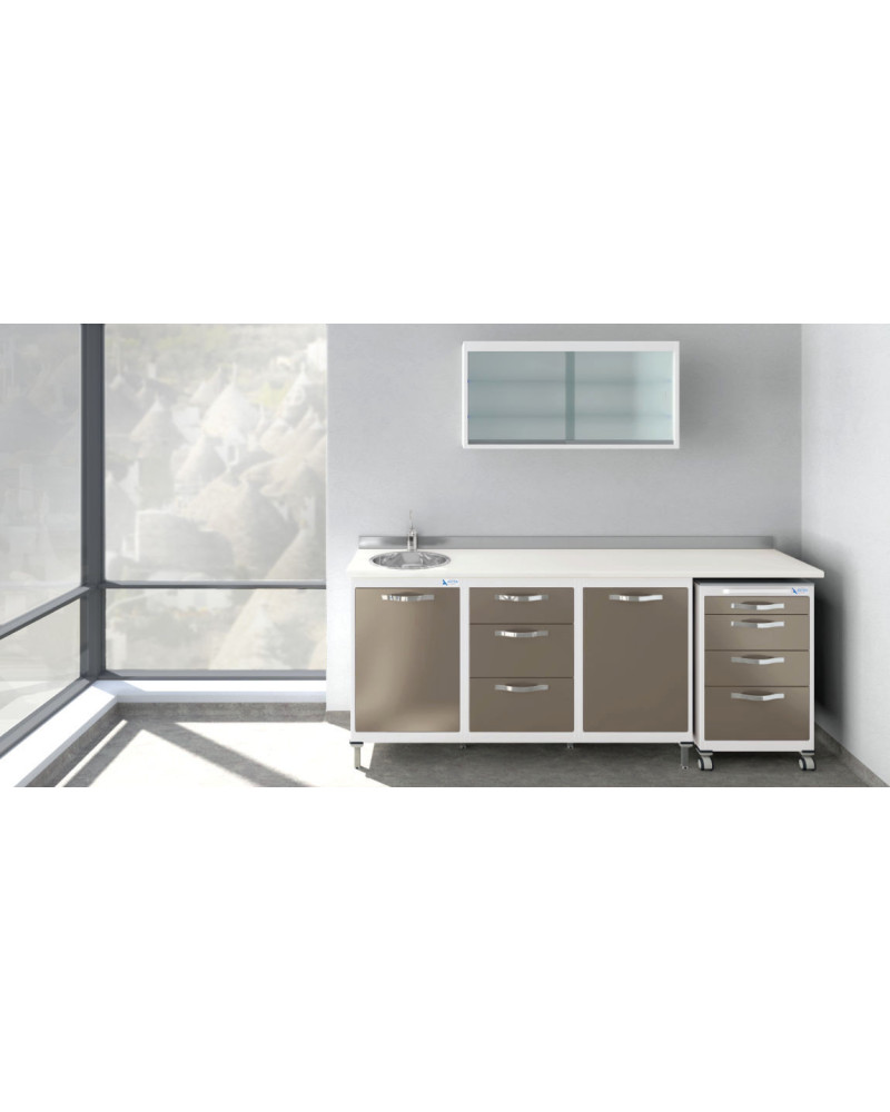 Mobilier pour cabinet dentaire modèle FOCUS FEET 1