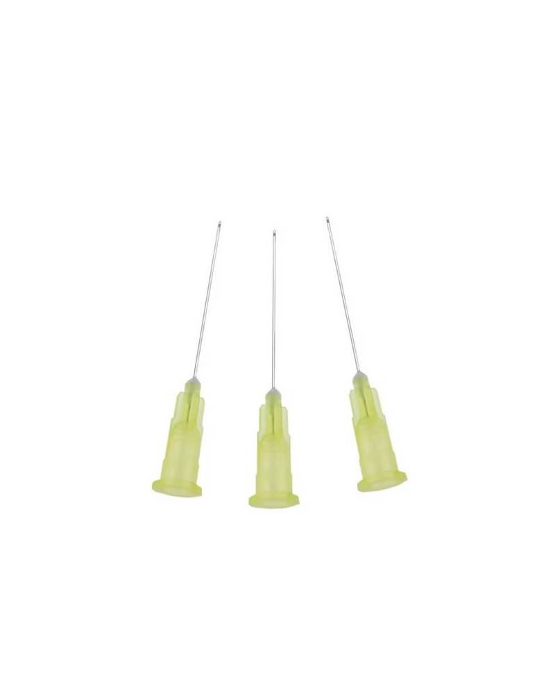 Aiguille dentaire Périapicales Ultra-Fines, bague Grise ,  21 mm, 27G Boîte de 100