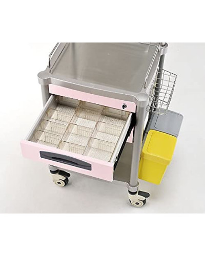 Chariot médical pour perfusion, Modèle JDESE234-C, Dim  L650 x L475 x H900