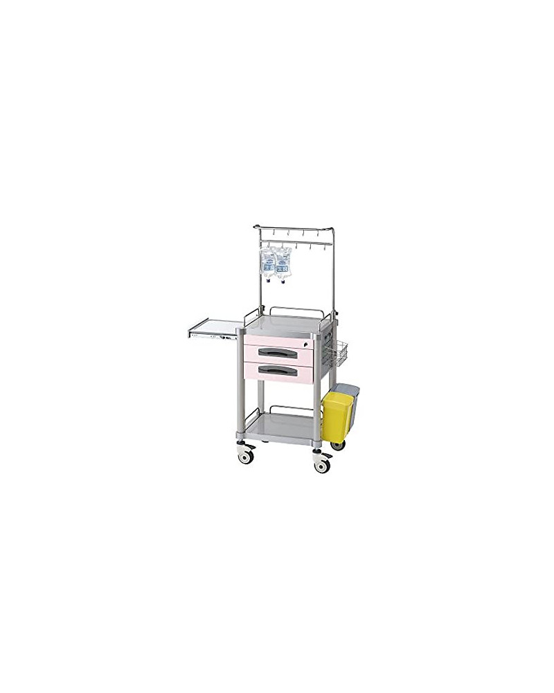 Chariot médical pour perfusion, Modèle JDESE264-C, Dim. L560 x L475 x H900