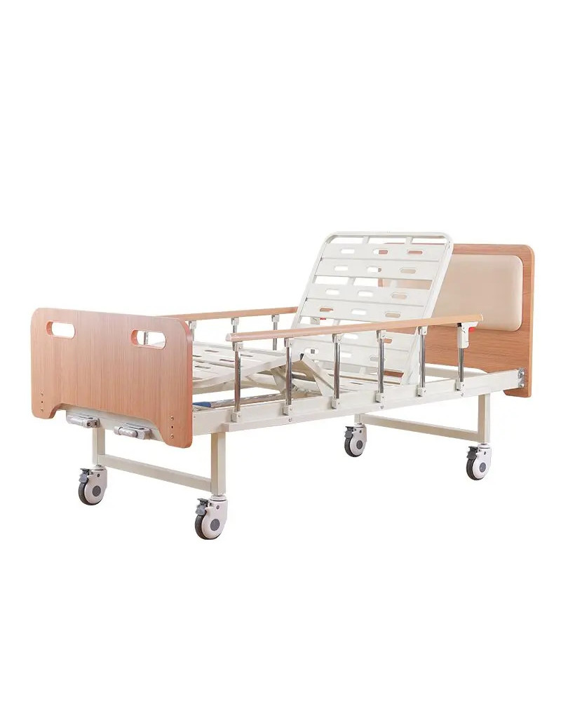 Lit manuel mobile pour soins à domicile, relevé/semi relevé, Modèle B-2-1