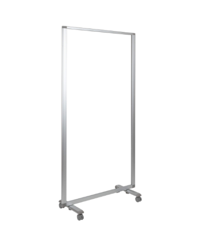 PARAVENT MOBILE TRANSPARENT ACRYLIQUE, Dim. L100mm x H200mm
