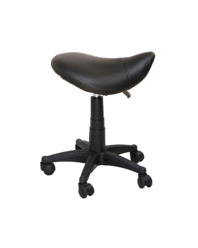Tabouret médical réglable avec siège en forme de selle