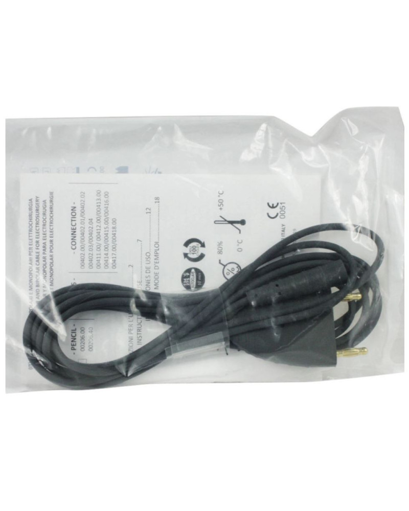 Cordon silicone bipolaire 2M50