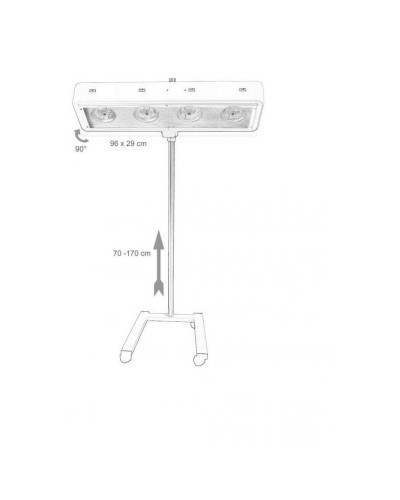 Rampe infrarouge pour Kinésithérapie