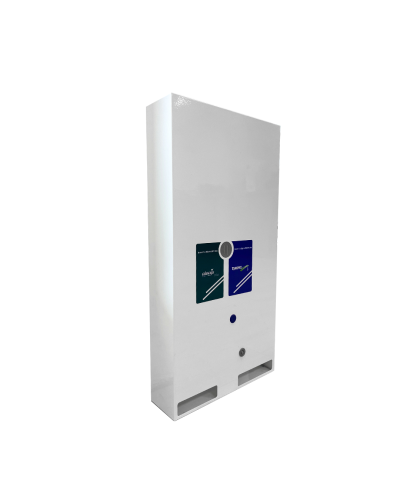 Distributeur de préservatifs à  double colonnes, Modèle Elite 2 (acier/piles)