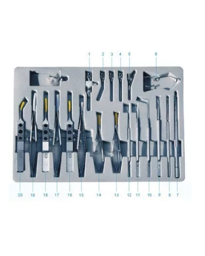Ensemble d'instruments pour opération de cataracte