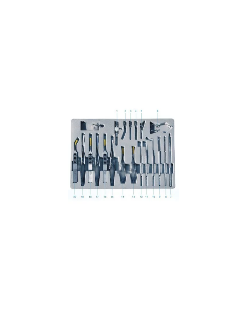 Ensemble d'instruments pour opération de cataracte