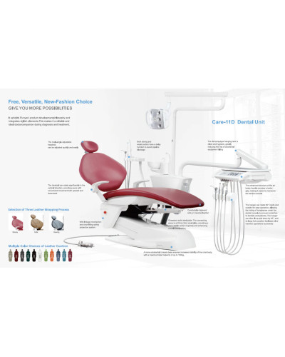 Fauteuil dentaire monté vers le bas, Modèle CARE-11