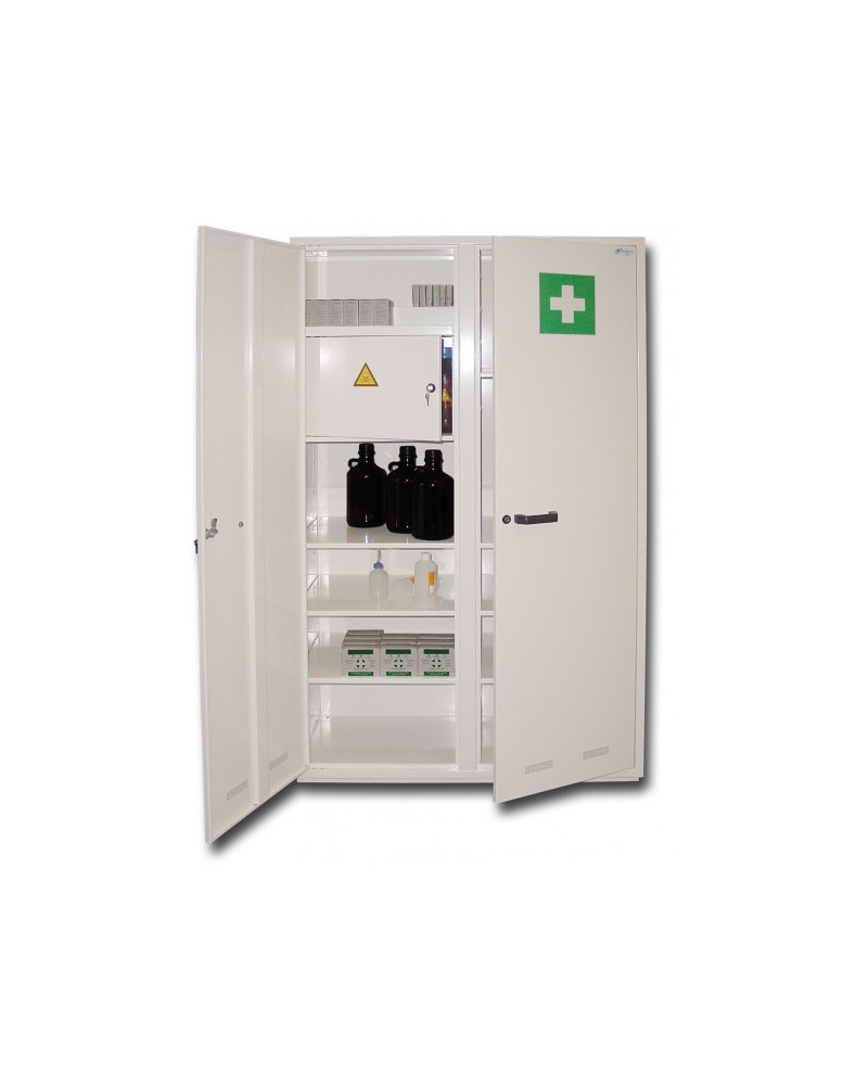 ARMOIRE A PHARMACIE AVEC COFFRE A TOXIQUES