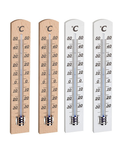 Thermomètre d'intérieur en bois carré TFA