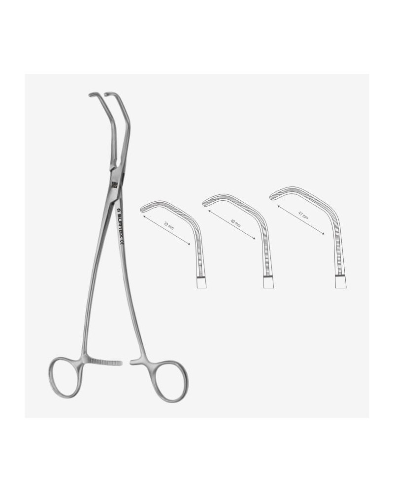 Pince Satinsky, 25 cm (mors Debakey)