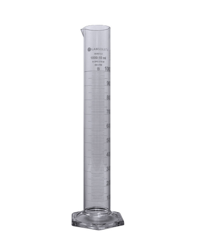 EPROUVETTE FORME HAUTE GRADUEE VERRE BORO 1000 ML DIV.10 ML